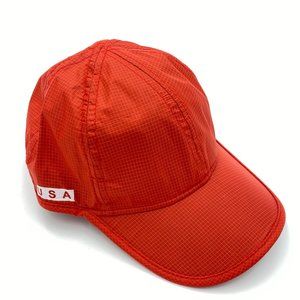 Red Official USA Hat, Official, One Size Fits All, Gingham Plaid  100% Polyester